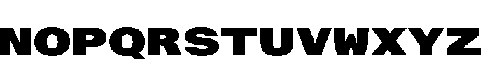 AlpagaVAR UltraExpandedExtraBlack Instance Font UPPERCASE