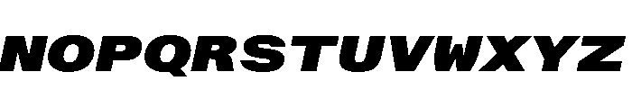AlpagaVAR UltraExpandedExtraBlackItalic Instance 9e52c658 Font UPPERCASE