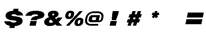 AlpagaVAR UltraExpandedExtraBlackItalic Instance Font OTHER CHARS