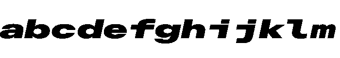 AlpagaVAR UltraExpandedExtraBlackItalic Instance FONT