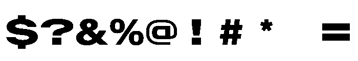 AlpagaVAR UltraExpandedExtraBold Instance Font OTHER CHARS