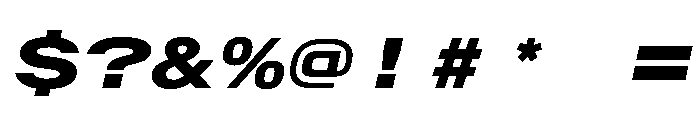 AlpagaVAR UltraExpandedExtraBoldItalic Instance Font OTHER CHARS