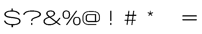 AlpagaVAR UltraExpandedExtraLight Instance Font OTHER CHARS