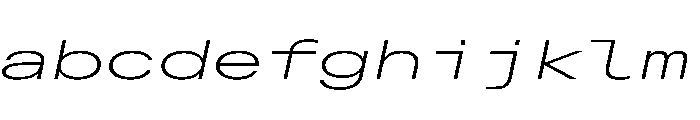AlpagaVAR UltraExpandedExtraLightItalic Instance FONT