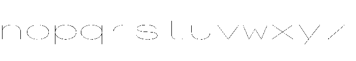 AlpagaVAR UltraExpandedHairline Instance 54c7874a Font LOWERCASE
