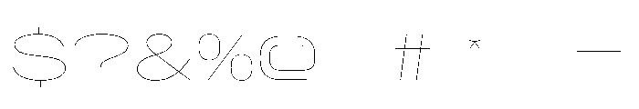AlpagaVAR UltraExpandedHairline Instance Font OTHER CHARS