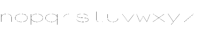 AlpagaVAR UltraExpandedHairline Instance Font LOWERCASE