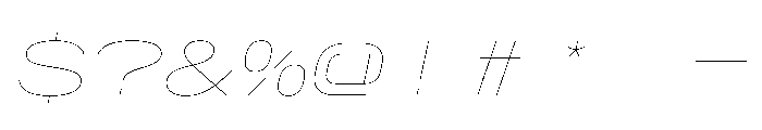 AlpagaVAR UltraExpandedHairlineItalic Instance Font OTHER CHARS