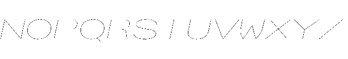 AlpagaVAR UltraExpandedHairlineItalic Instance Font UPPERCASE