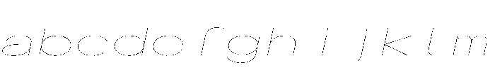 AlpagaVAR UltraExpandedHairlineItalic Instance FONT