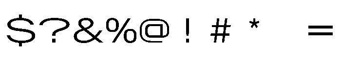 AlpagaVAR UltraExpandedLight Instance Font OTHER CHARS
