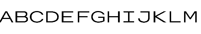 AlpagaVAR UltraExpandedLight Instance Font UPPERCASE