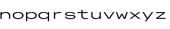 AlpagaVAR UltraExpandedLight Instance Font LOWERCASE