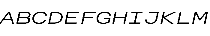 AlpagaVAR UltraExpandedLightItalic Instance Ef4f2b11 Font UPPERCASE