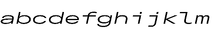 AlpagaVAR UltraExpandedLightItalic Instance FONT