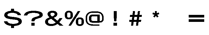 AlpagaVAR UltraExpandedMedium Instance Font OTHER CHARS