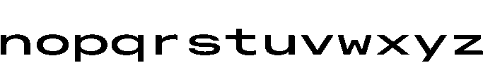 AlpagaVAR UltraExpandedMedium Instance Font LOWERCASE