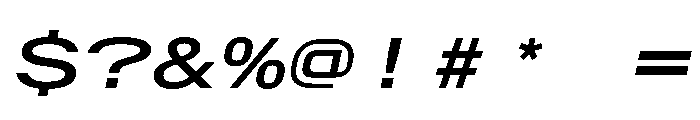 AlpagaVAR UltraExpandedMediumItalic Instance Font OTHER CHARS