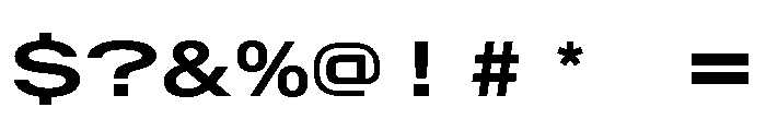 AlpagaVAR UltraExpandedSemiBold Instance Font OTHER CHARS