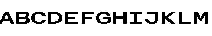 AlpagaVAR UltraExpandedSemiBold Instance Font UPPERCASE
