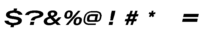 AlpagaVAR UltraExpandedSemiBoldItalic Instance Font OTHER CHARS