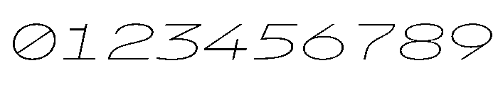 AlpagaVAR UltraExpandedThinItalic Instance Font OTHER CHARS