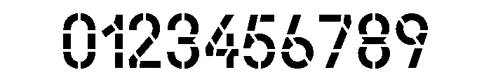 Alpen Stencil Font OTHER CHARS