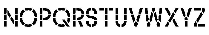 Alpen Stencil Font UPPERCASE