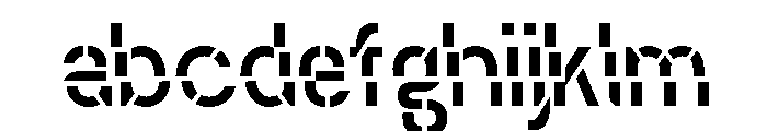 Alpen Stencilbackslant FONT