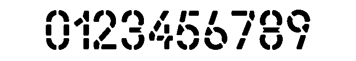 Alpen Stencilinflated Font OTHER CHARS