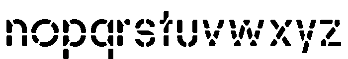 Alpen Stencilinflated Font LOWERCASE