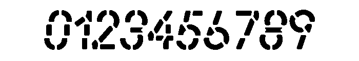 Alpen Stencilinflatedoblique Font OTHER CHARS