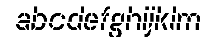 Alpen Stenciloblique FONT