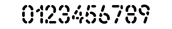 Alpen Stencilrounded Font OTHER CHARS