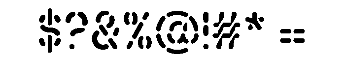 Alpen Stencilrounded Font OTHER CHARS