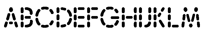 Alpen Stencilrounded Font UPPERCASE