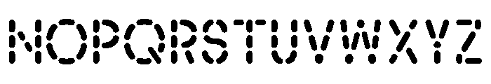 Alpen Stencilrounded Font UPPERCASE