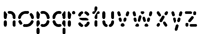 Alpen Stencilrounded Font LOWERCASE