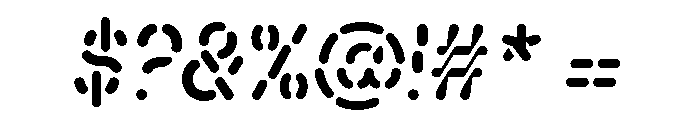 Alpen Stencilroundedoblique Font OTHER CHARS
