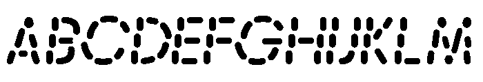 Alpen Stencilroundedoblique Font UPPERCASE
