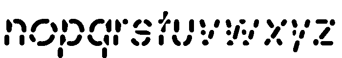Alpen Stencilroundedoblique Font LOWERCASE
