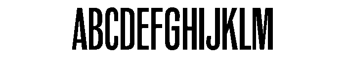 Altissima Condensed Font UPPERCASE