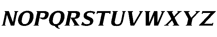 Alvarado BoldItalic Font UPPERCASE