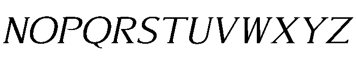 Alvarado LightItalic Font UPPERCASE