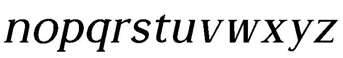 Alvarado RegularItalic Font LOWERCASE