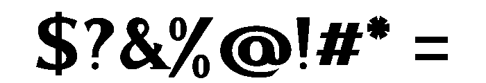 AlvaradoVar Bold Instance Font OTHER CHARS
