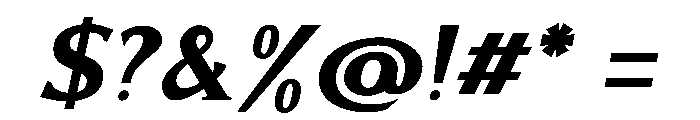 AlvaradoVar BoldItalic Instance Font OTHER CHARS