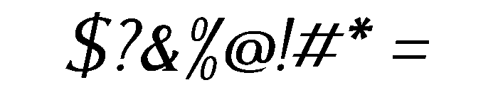 AlvaradoVar LightItalic Instance Font OTHER CHARS