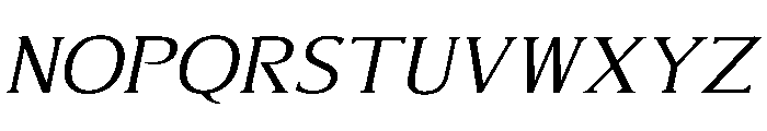 AlvaradoVar LightItalic Instance Font UPPERCASE
