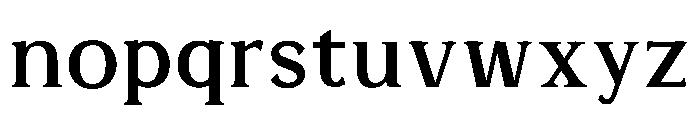AlvaradoVar Medium Instance Font LOWERCASE